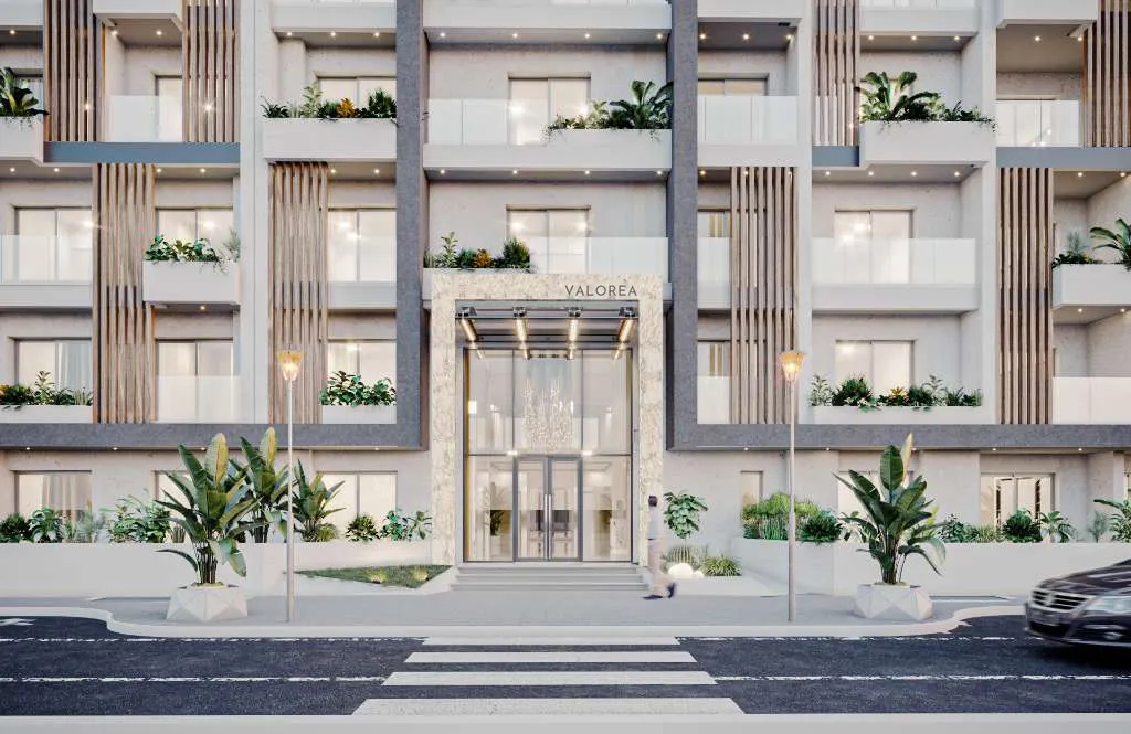 Façade et entrée de la résidence Valoréa, Aïn Zaghouan, Tunis